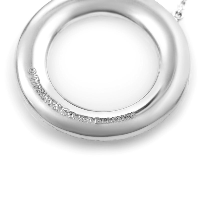 tiffany necklace circle with diamonds