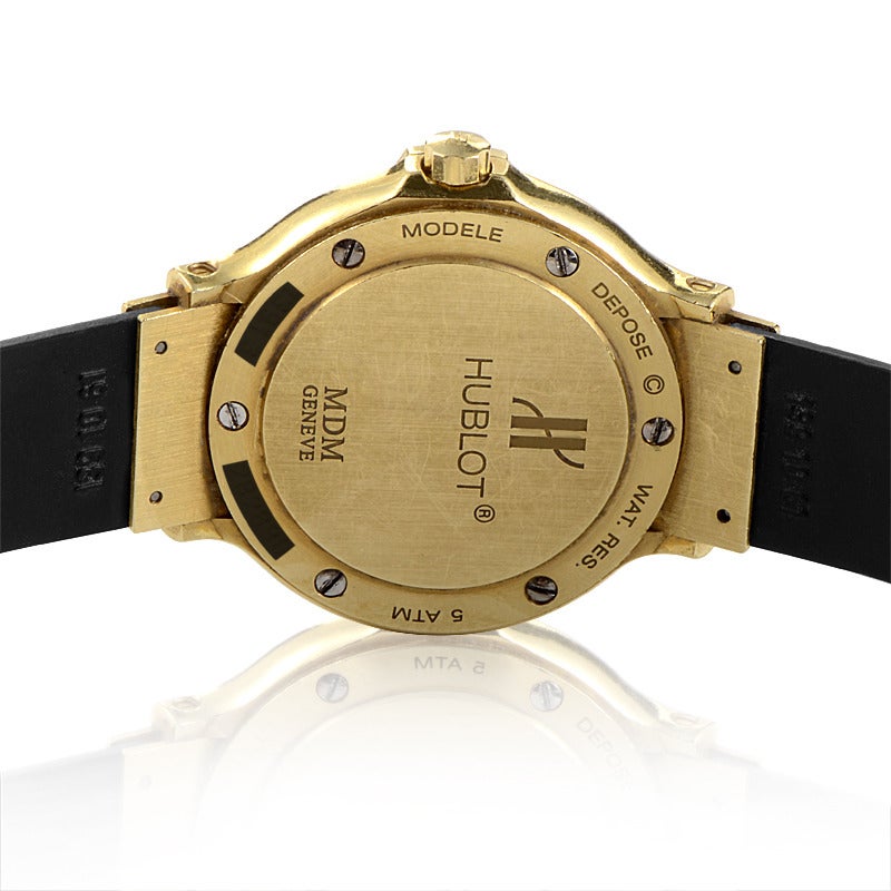 Hublot Lady's Yellow Gold Quartz Wristwatch In Excellent Condition In Southampton, PA