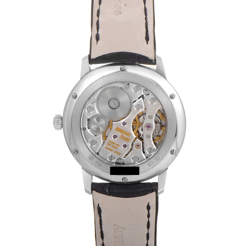 Audemars Piguet Lady's White Gold Classique Clous de Paris Wristwatch In Excellent Condition In Southampton, PA