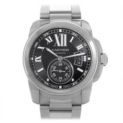 Cartier Stainless Steel Calibre de Cartier Automatic Wristwatch