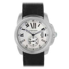 Cartier Stainless Steel Calibre de Cartier Automatic Wristwatch Ref W7100013