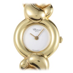 Vintage Chopard Ladies Yellow Gold Casmir Quartz Bangle Wristwatch