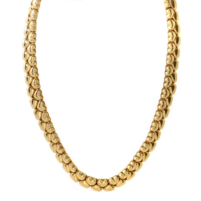 Cartier Gold Heart Collar Necklace