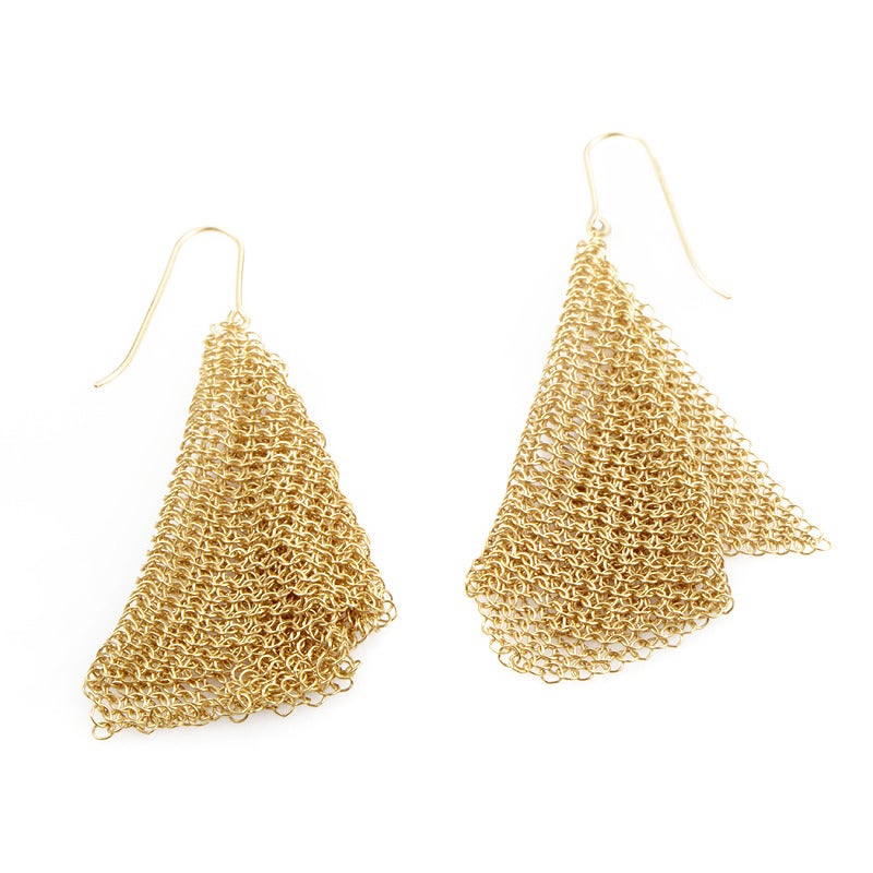 tiffany mesh scarf earrings