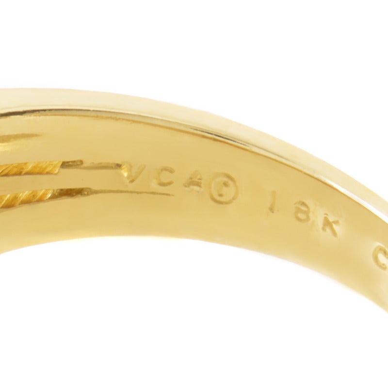 Women's Van Cleef & Arpels Precious Gemstone Gold Band Ring