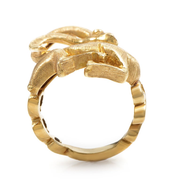 Ilias Lalaounis Ruby Gold Capricorn Ring