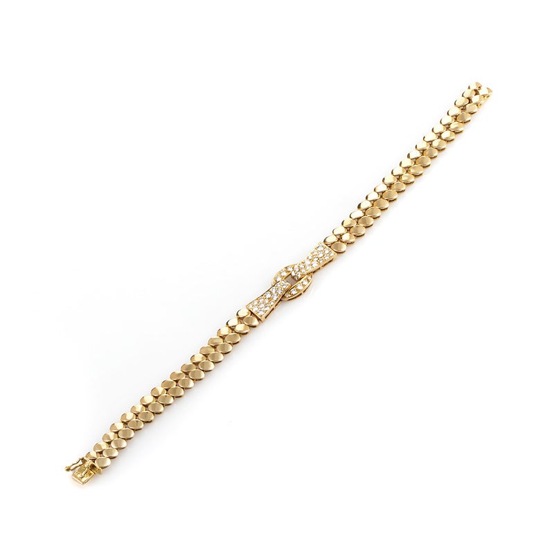Women's Van Cleef & Arpels Diamond Gold Bracelet