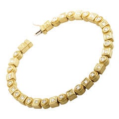 Penny Preville Diamond Gold Tennis Bracelet