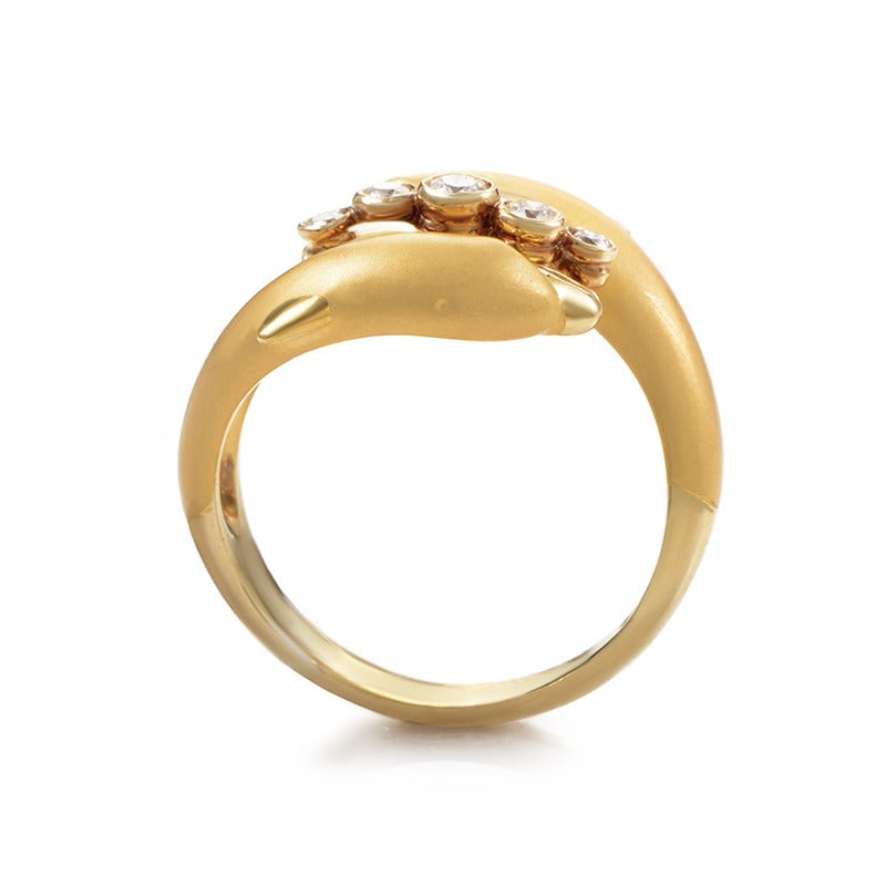 Carrera y Carrera Diamond Gold Dolphin Ring