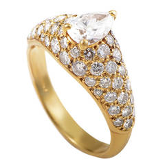 Cartier  Diamond Gold Engagement Ring