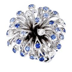Dior Feu D'Artifice Sapphire Diamond Gold Ring