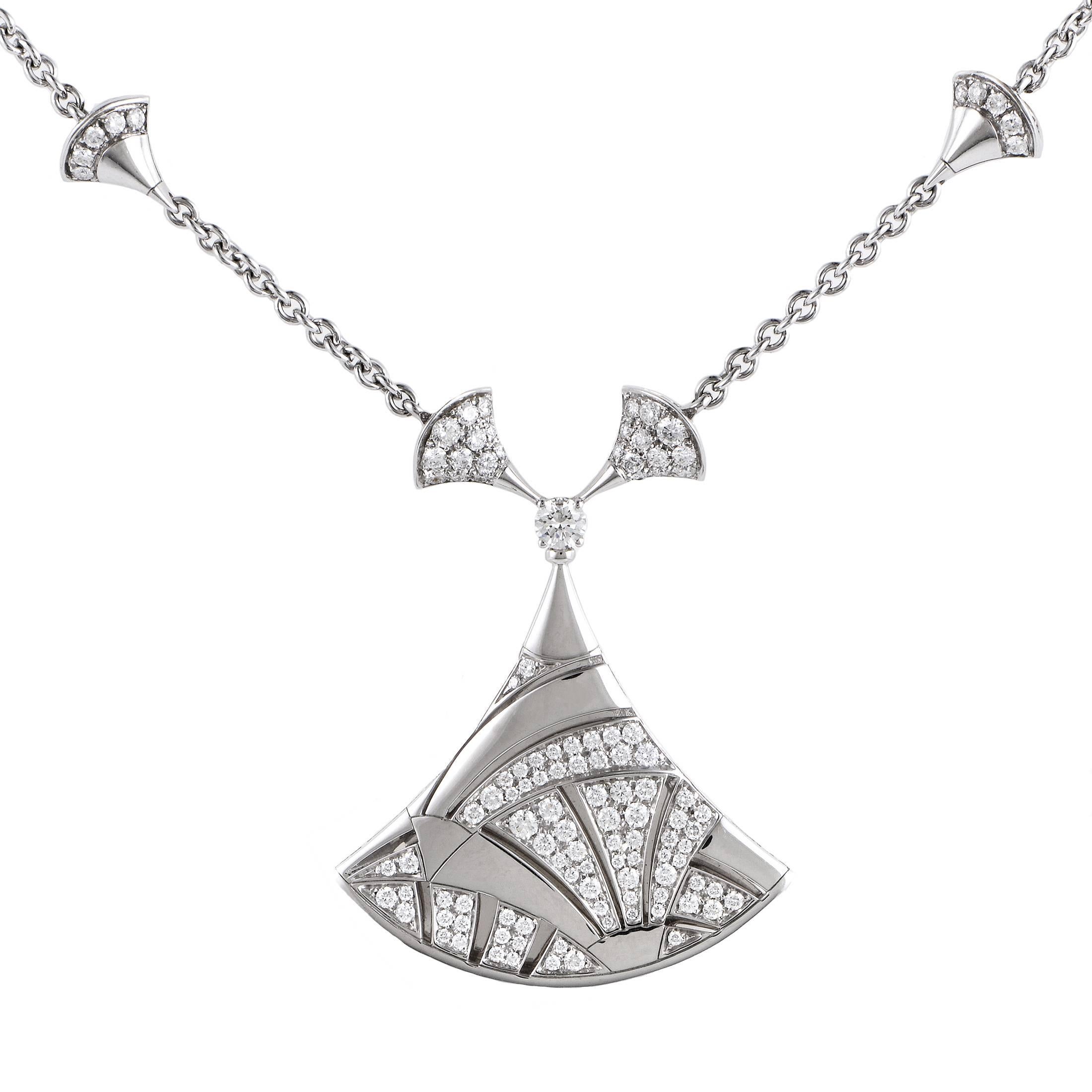 Bulgari Diva's Dream Diamond Gold Pendant Necklace