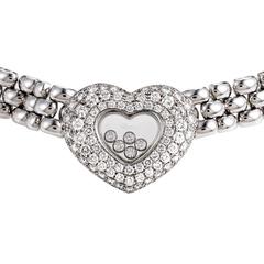 Chopard Happy Diamonds Gold Heart Collar Necklace