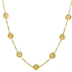 Hammerman Brothers Gold Coin Sautoir Necklace