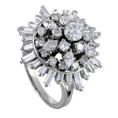 Multi Diamond Cut Gold Ring