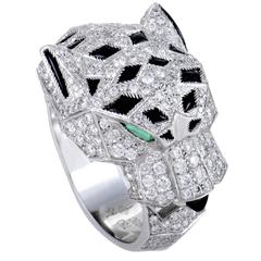 Cartier Panthere Full Diamond Pave White Gold Ring