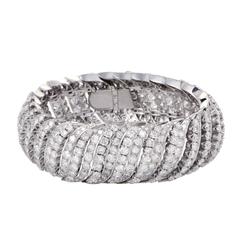 Full Diamond Pave Platinum Bracelet 12