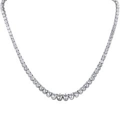 Diamond Strand White Gold Choker Necklace