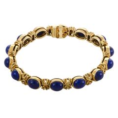 Van Cleef & Arpels Lapis Lazuli Yellow Gold Bracelet