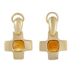 Pomellato Citrine Yellow Gold Clip-On Earrings