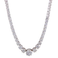 Diamond and White Gold Collar Necklace