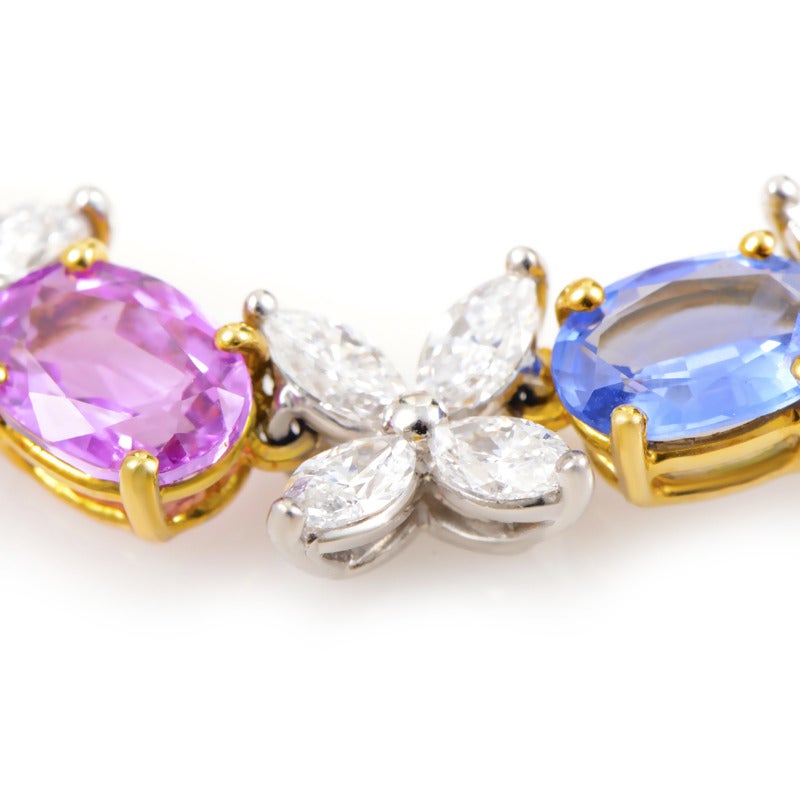 Tiffany & Co. Multi-Sapphire and Diamond Collar Necklace 2
