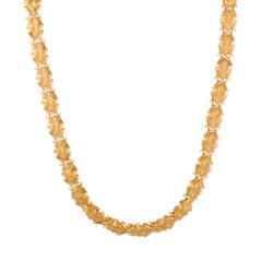 Carrera y Carrera Yellow Gold Frog Choker Necklace