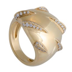 Cartier Diamond Pave Gold Cocktail Ring
