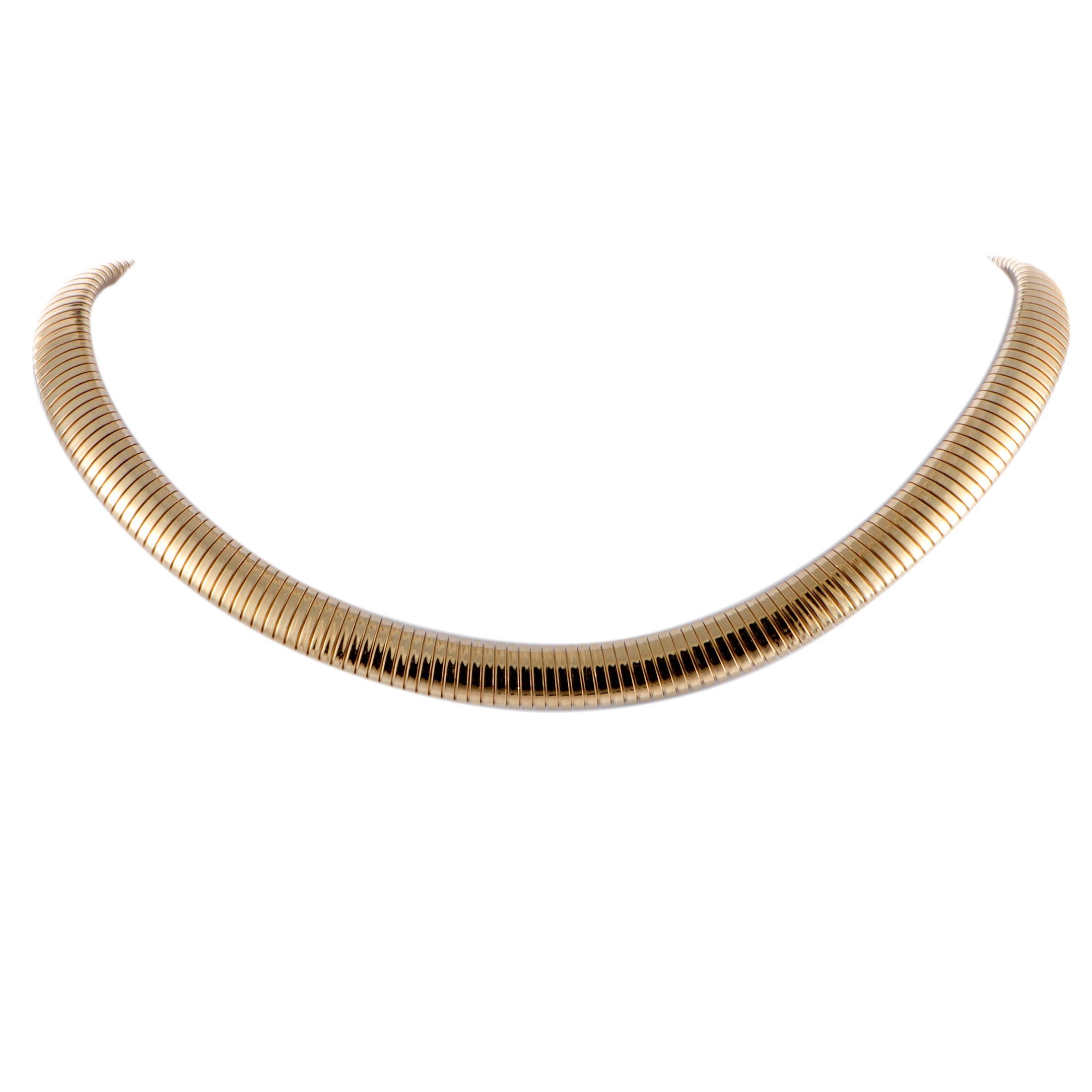Tiffany & Co. Yellow Gold Snake Chain Collar Necklace