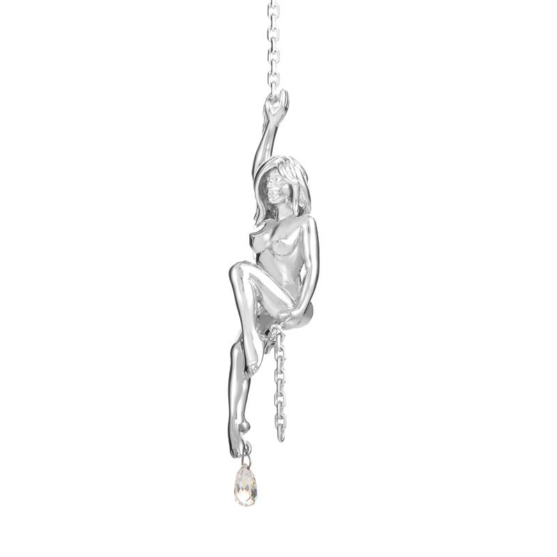 Boucheron Aquamarine Diamond Gold Fringe Secret Pendant Necklace 1