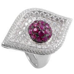 French Collection Ruby Gold Cocktail Ring