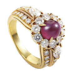 Van Cleef 
Arpels Ruby Diamond Gold Ring