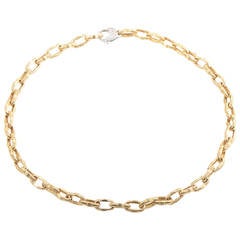 Roberto Coin Appassionata Multi-Gold Link Collar Necklace