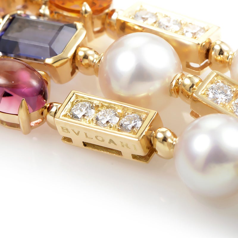  Bulgari Collier Allegra multi-gemmes Pour femmes 