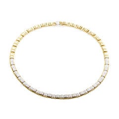 Roberto Coin Appassionata Multi-Gold Diamond Collar Necklace