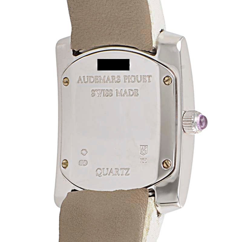 Audemars Piguet Lady's White Gold Facettes Quartz Wristwatch In New Condition In Southampton, PA
