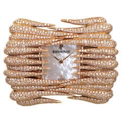 Audemars Piguet Damen-Armbanduhr Givrine in Roségold mit Diamantbesatz