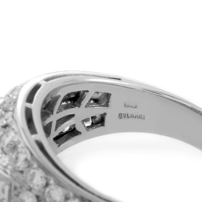 Women's Bulgari White Gold Diamond Engagement Ring