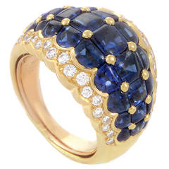 Piaget Sapphire Diamond Gold Band Ring