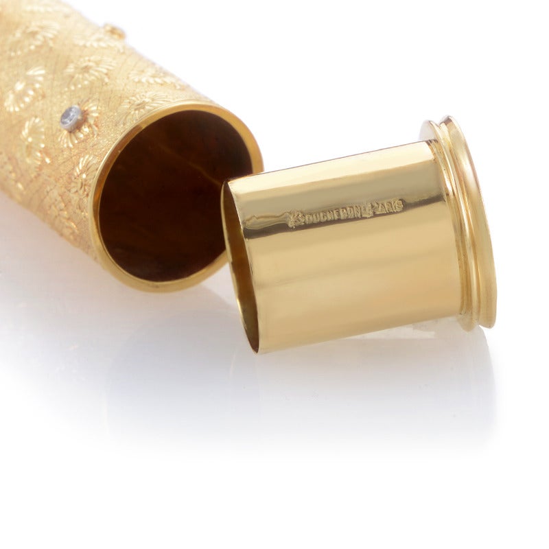 gold lipstick tube
