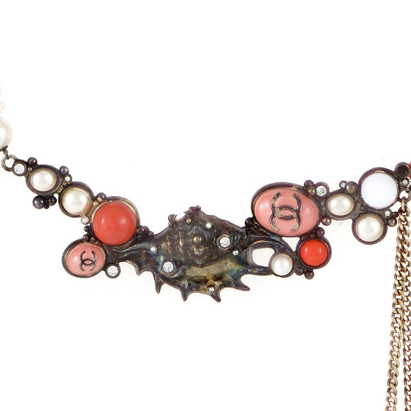 Chanel Costume Necklace In Excellent Condition In Southampton, PA