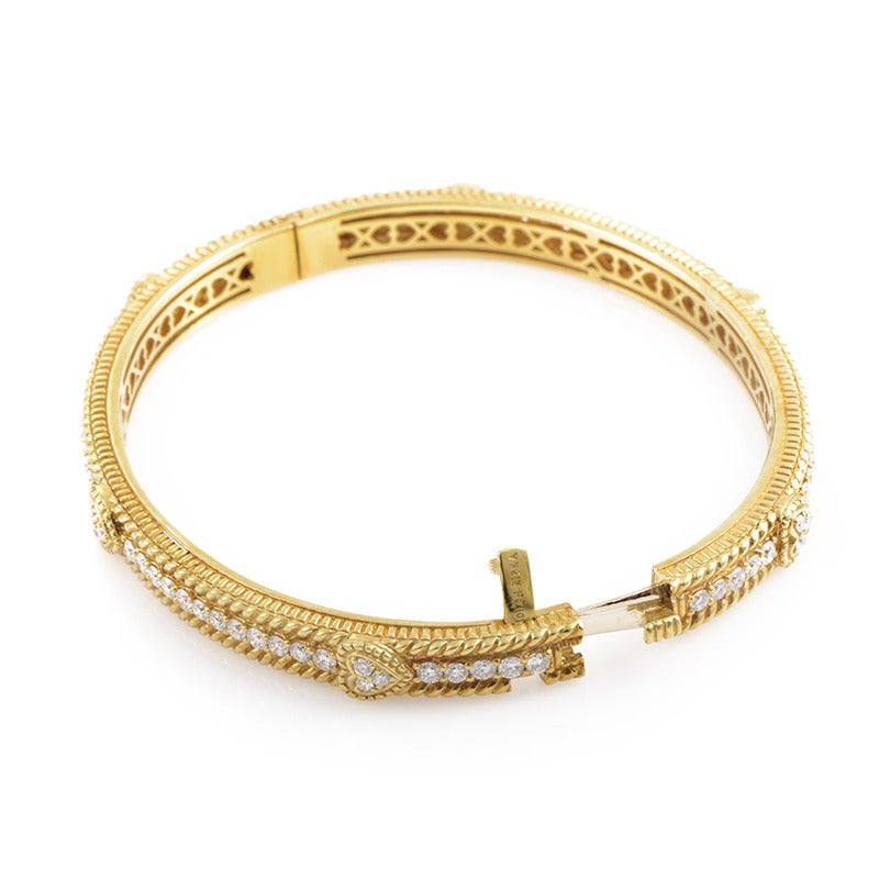 Judith Ripka Gold Bangle Bracelet