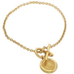 Hermes Gold Toggle Bracelet