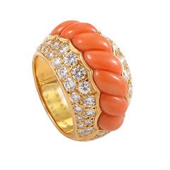 Boucheron Coral Diamond Gold Ring