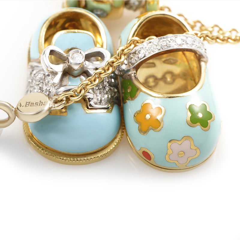 baby shoe pendant necklace