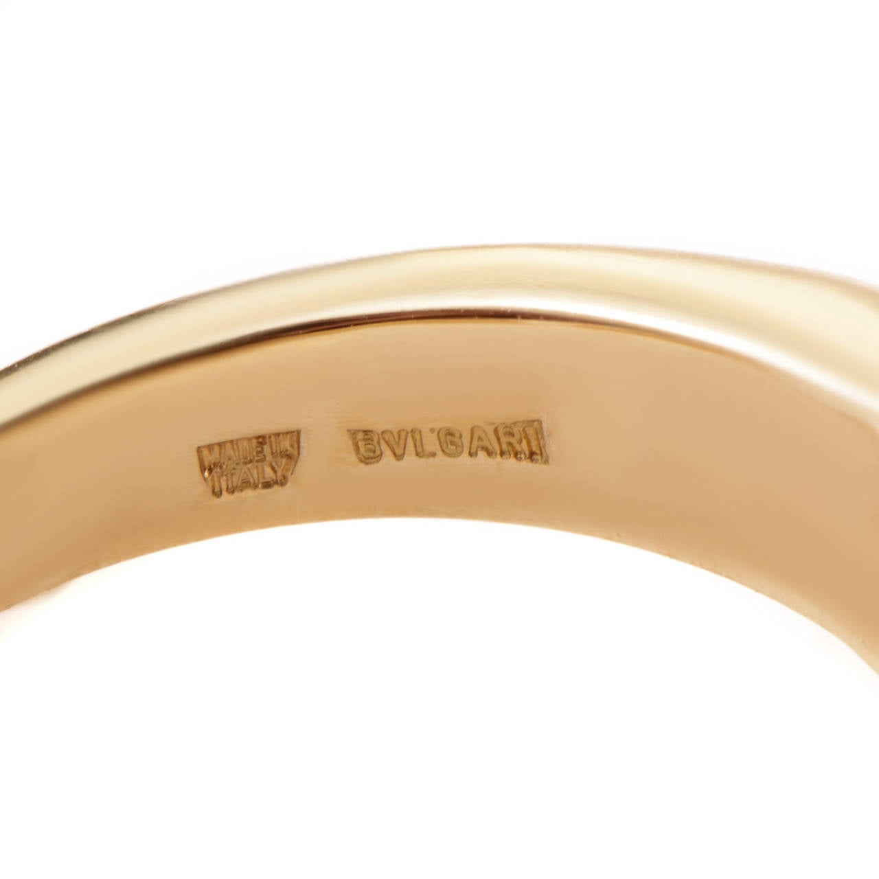 Women's Bulgari Naturalia Fish Tourmaline Diamond Gold Ring