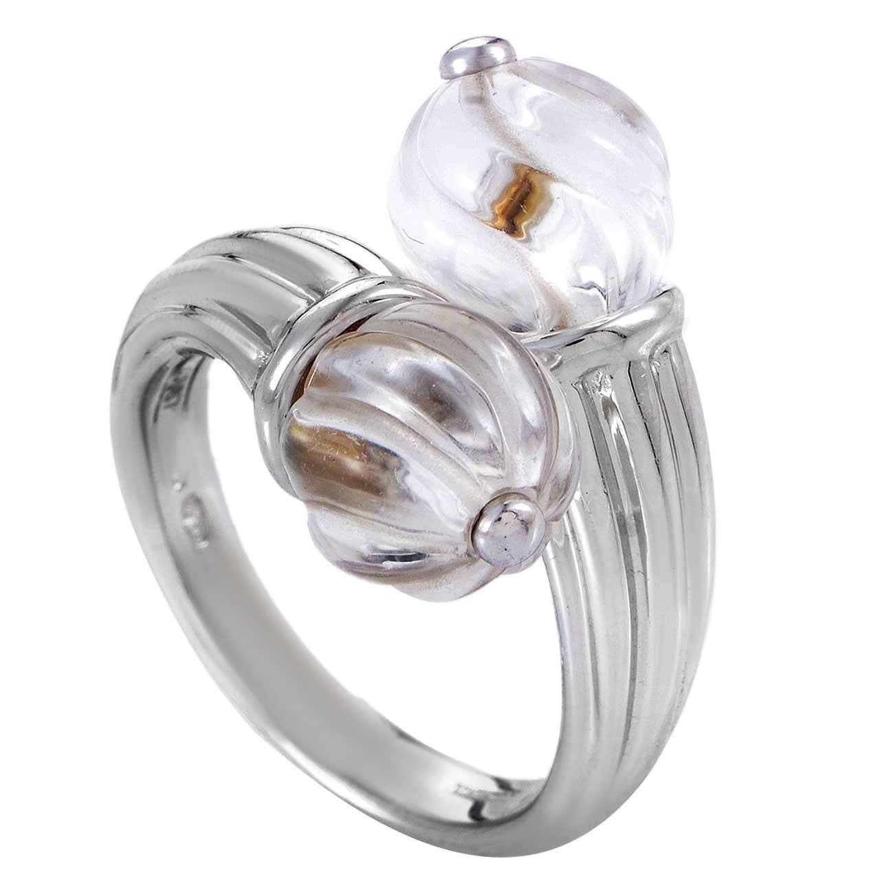 Boucheron Rock Crystal White Gold Ring