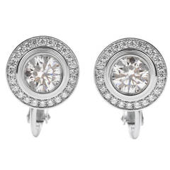 Cartier Diamond Gold Earrings