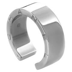 Chanel Open Gold Signature Band Ring