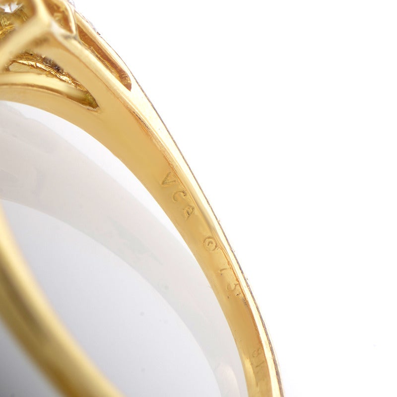 Women's Van Cleef & Arpels Diamond Gold Band Ring